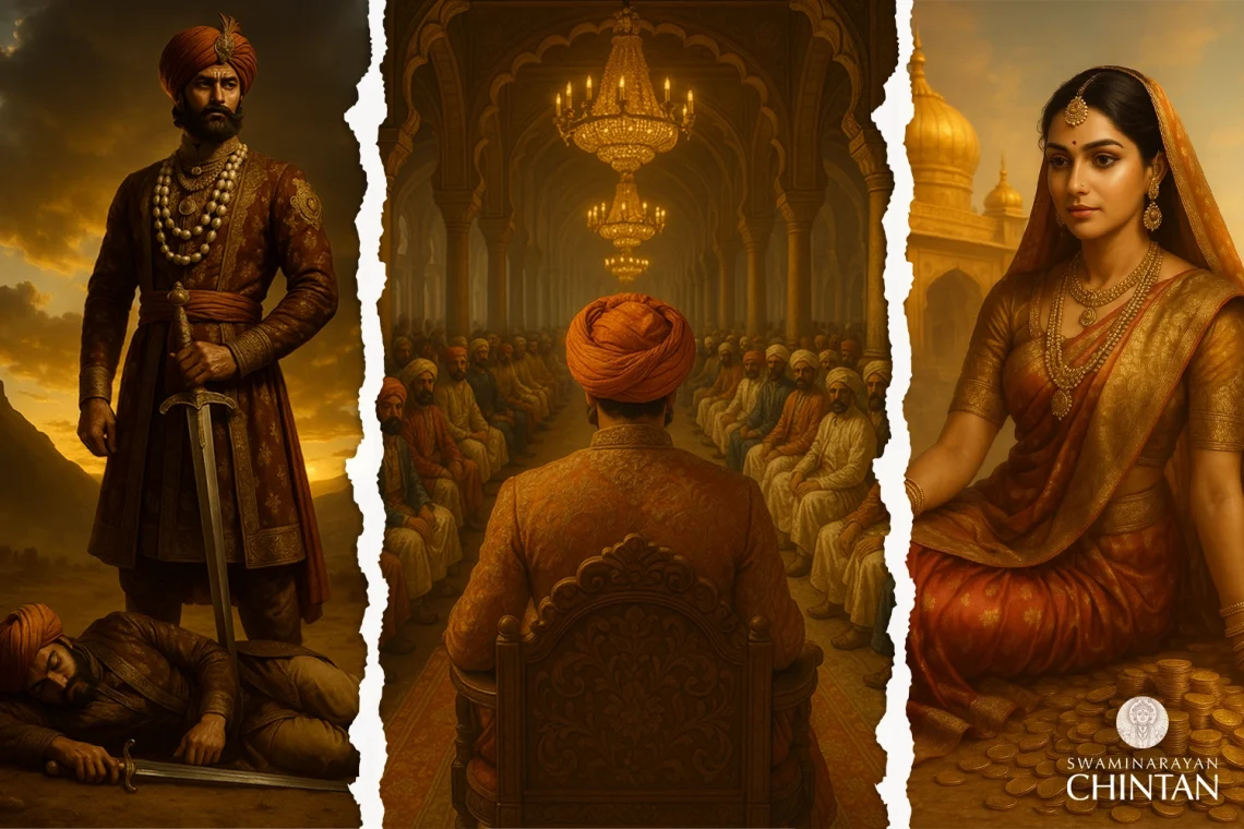 Hindu teaching on value of human birth and avoiding attachment to women, wealth, and power