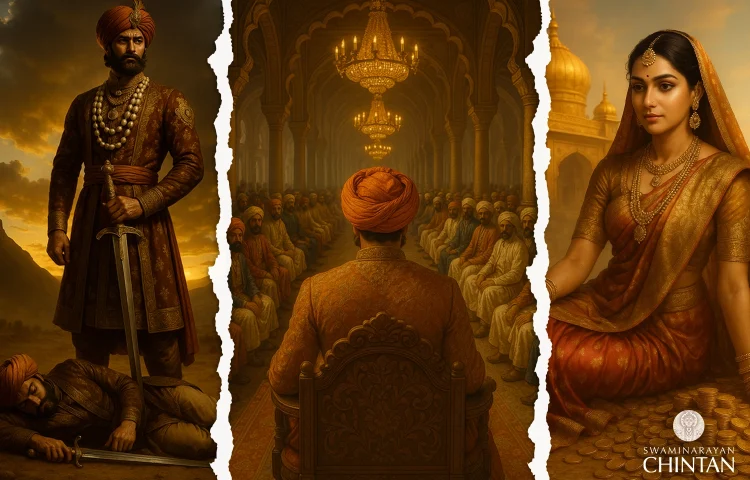 Hindu teaching on value of human birth and avoiding attachment to women, wealth, and power